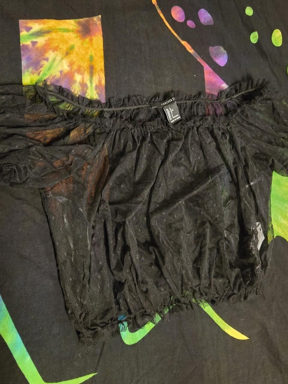 Forever 21 Black Sheer Top
